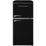 Refurbished Galanz Retro RFFK006B Freestanding 215 Litre Fridge Freezer Black 