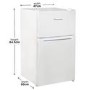 Refurbished Russell Hobbs RH47UCFF1 Freestanding 86 Litre Under Counter Fridge Freezer