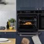 Refurbished 72 Litre Electric Built In Single Oven & Microwave - Black