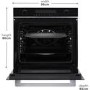 Refurbished 72 Litre Electric Built In Single Oven & Microwave - Black