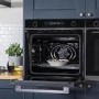 Refurbished 72 Litre Electric Built In Single Oven & Microwave - Black