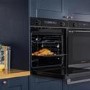 Refurbished 72 Litre Electric Built In Single Oven & Microwave - Black