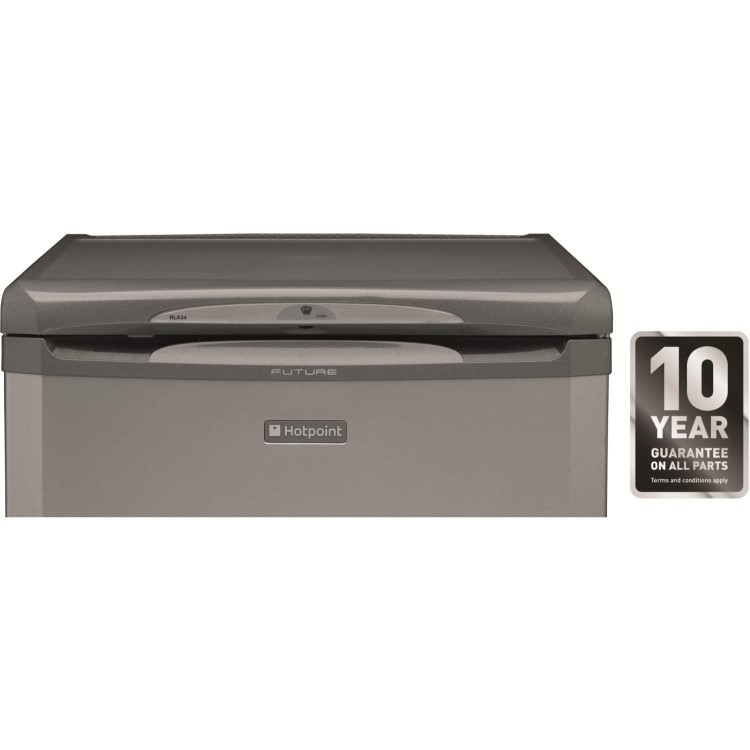 GRADE A1 - Hotpoint RLA36G 60cm Wide Freestanding Under Counter Fridge - Graphite