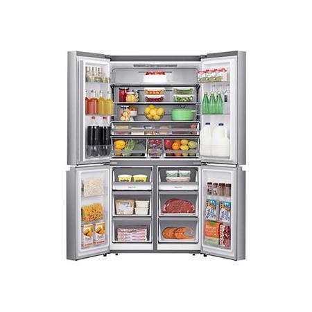 Refurbished Hisense PureFlat RQ758N4SAI1 609 Litre  American Fridge Freezer Stainless Steel