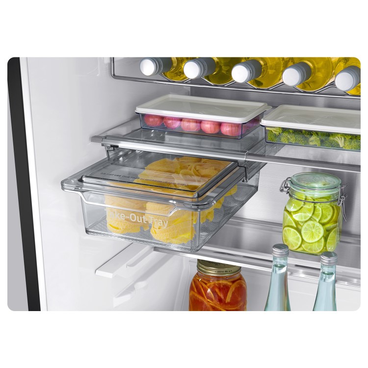 Refurbished Samsung RR39C7DJ5BN Freestanding 382 Litre Tall Larder Fridge Black