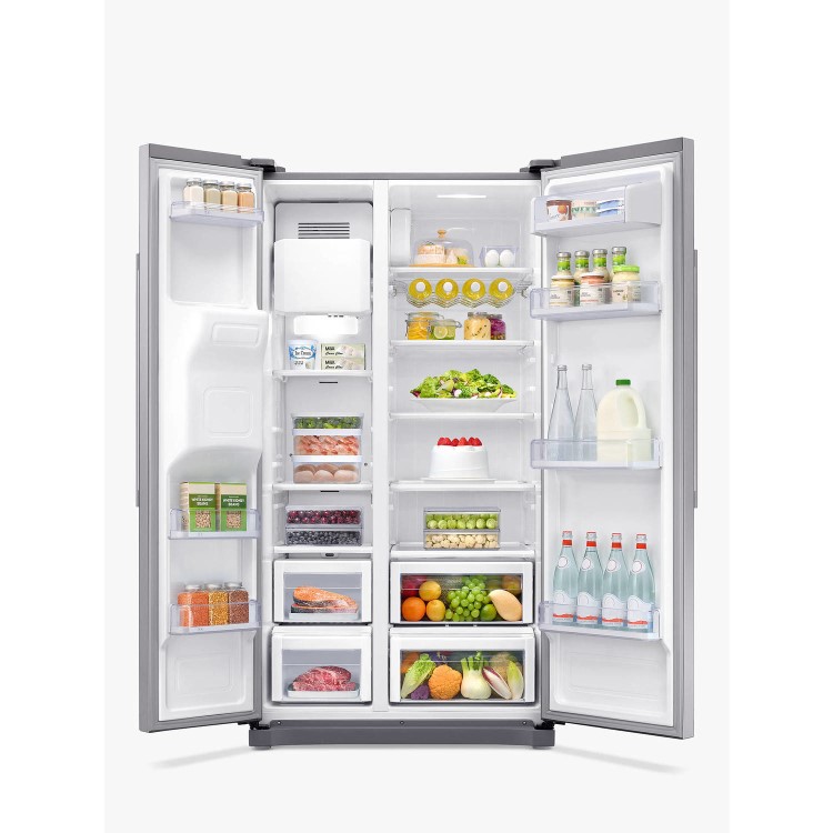Refurbished Samsung RS50N3513SL 501 Litre 65/35 Freestanding Frost Free American Fridge Freezer