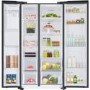 Refurbished Samsung RS67A8810B1 Freestanding 609 Litre 65/35 Frost Free American Fridge Freezer Black