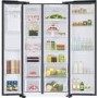 Refurbished Samsung RS67A8810B1 Freestanding 609 Litre 65/35 Frost Free American Fridge Freezer Black