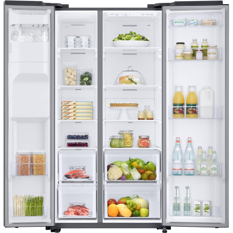 Refurbished Samsung RS68N8220S9 Freestanding 617 Litre Frost Free American Fridge Freezer Stainless Steel