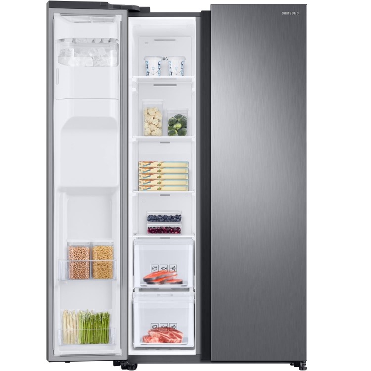 Refurbished Samsung RS68N8220S9 Freestanding 617 Litre Frost Free American Fridge Freezer Stainless Steel
