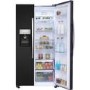 Hisense 535 Litre American Fridge Freezer - Black