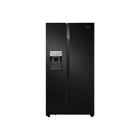 Refurbished Hisense RS694N4TB1 Freestanding 535 Litre 70/30 Frost Free American Fridge Freezer Black