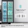 Refurbished Samsung Series 7 634 Litre Side-By-Side American Fridge Freezer - Silver