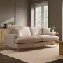 Beige Woven Fabric 3 Seater Sofa - Payton