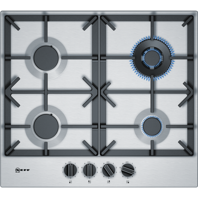 Refurbished Neff N70 T26DS59N0 60cm 4 Burner Gas Hob Stainless Steel