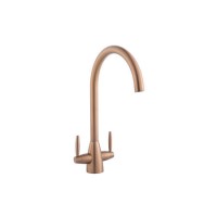 ALMOST PERFECT - Copper Dual Lever Monobloc Kitchen Mixer Tap - Enza Tamara