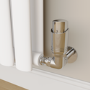 Refurbished Elego Chrome Modern TRV Corner Thermostatic Radiator Valves With Lockshield