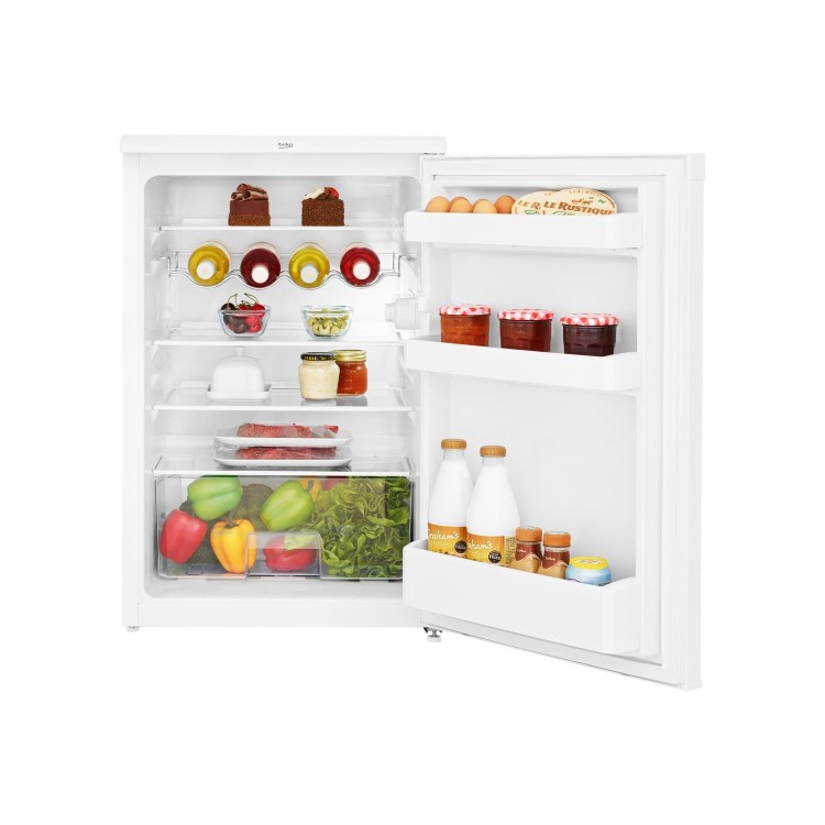 Refurbished Beko ULJS1584W Freestanding 128 Litre Under Counter Fridge White