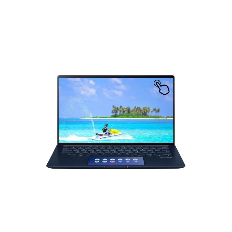 Refurbished Asus ZenBook UX434FAC Core i5-10210U 8GB 16GB Intel Optane 256GB 14 Inch Windows 10 Touchscreen Laptop