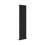 GRADE A2 - Ravello Midnight Black Vertical Square Designer Radiator 1800x450mm Single Panel 3618 BTU