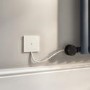 Refurbished Midnight Black Electric Vertical Designer Radiator 1kW with Wifi Thermostat - H1600xW236mm - IPX4 Bathroom Safe