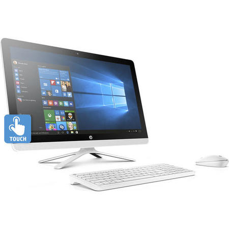 Refurbished HP 24-g085na AMD A8-7410 8GB 1TB DVD-RW 24 Inch Windows 10 Touchscreen All in One in White