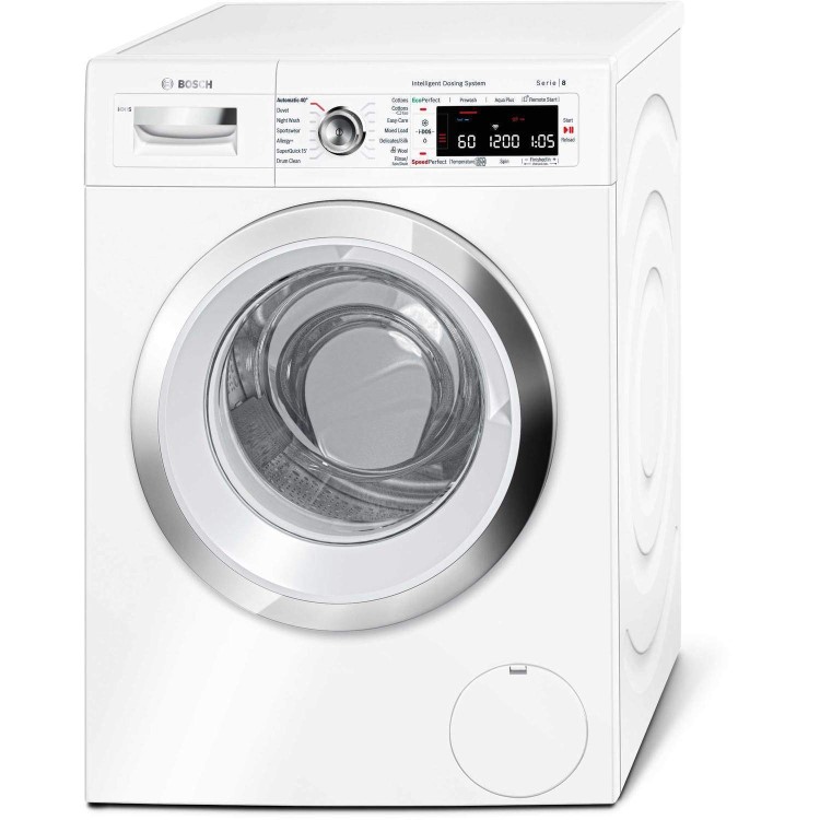 Bosch Serie 8 WAWH8660GB 9kg 1400rpm Freestanding Washing Machine with i-Dos - White