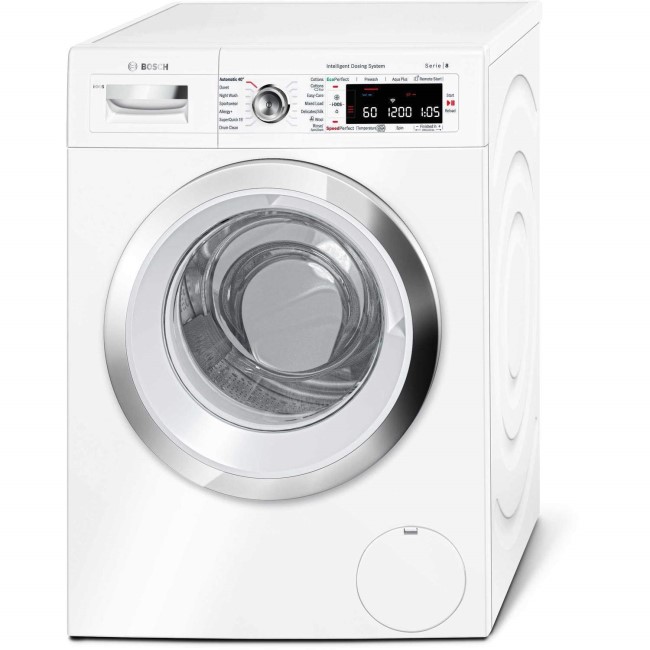 Bosch Serie 8 WAWH8660GB 9kg 1400rpm Freestanding Washing Machine with i-Dos - White