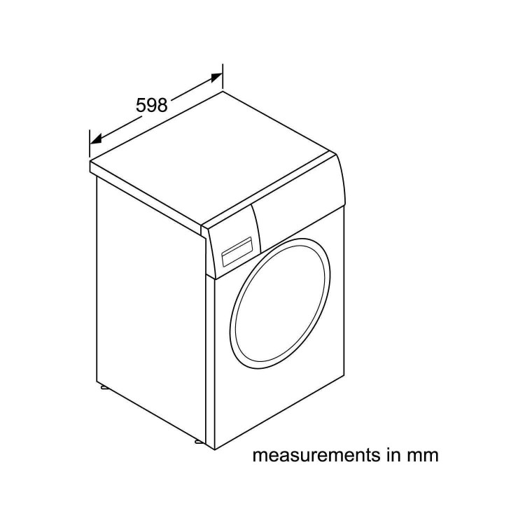 Bosch Serie 8 WAWH8660GB 9kg 1400rpm Freestanding Washing Machine with i-Dos - White