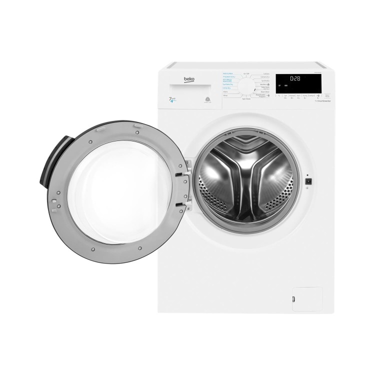 Refurbished Beko WDB7426R1W Freestanding 7/4KG 1200 Spin Washer Dryer White