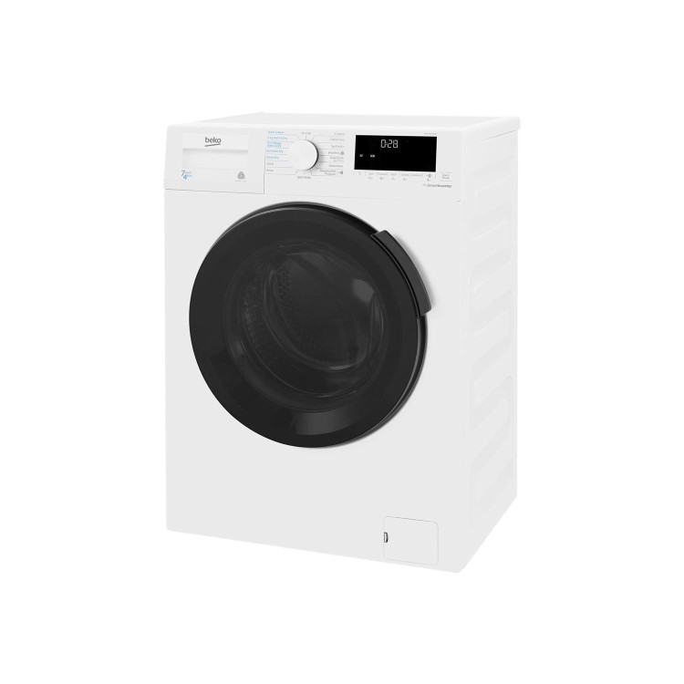 Refurbished Beko WDB7426R1W Freestanding 7/4KG 1200 Spin Washer Dryer White
