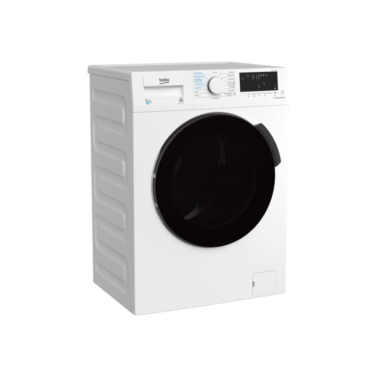 Refurbished Beko WDB7426S1CW Freestanding 7/4KG 1200 Spin Washer Dryer White