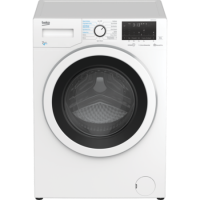 Refurbished Beko WDER7440421W Freestanding 7/4KG 1400 Spin Washer Dryer White