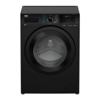 Refurbished Beko WDEX8540430B Freestanding 8/5KG 1400 Spin Washer Dryer Black