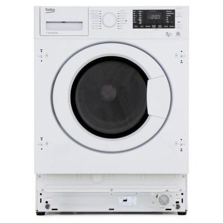 Refurbished Beko WDIC752300F2 Integrated 7/5KG 1200 Spin Washer Dryer White
