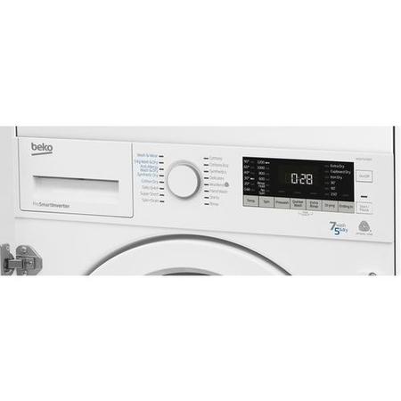 Refurbished Beko WDIX7523000 Integrated 7/5KG 1200 Spin Washer Dryer