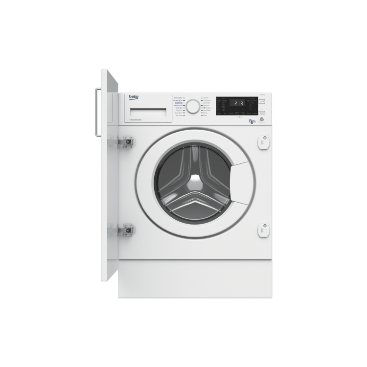 Refurbished Beko WDIY854310F Integrated 8/5KG 1400 Spin Washer Dryer White