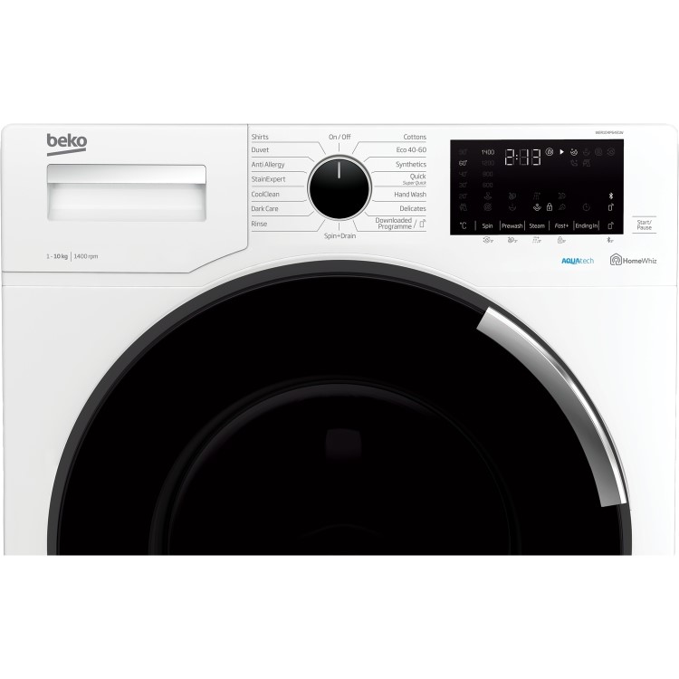 Refurbished Beko WER104P64E1W Smart Freestanding 10KG 1400 Spin Washing Machine White