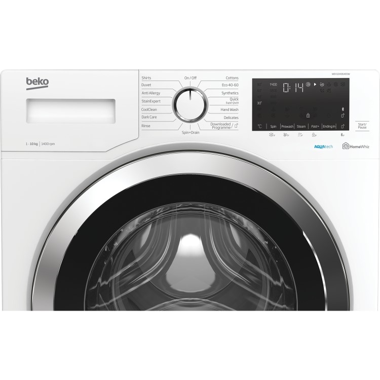 Refurbished Beko AquaTech WEX104064E0W Freestanding 10KG 1400 Spin Washing Machine