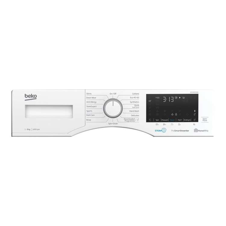 Refurbished Beko WEX840530W Smart Freestanding 8KG 1400 Spin Washing Machine White