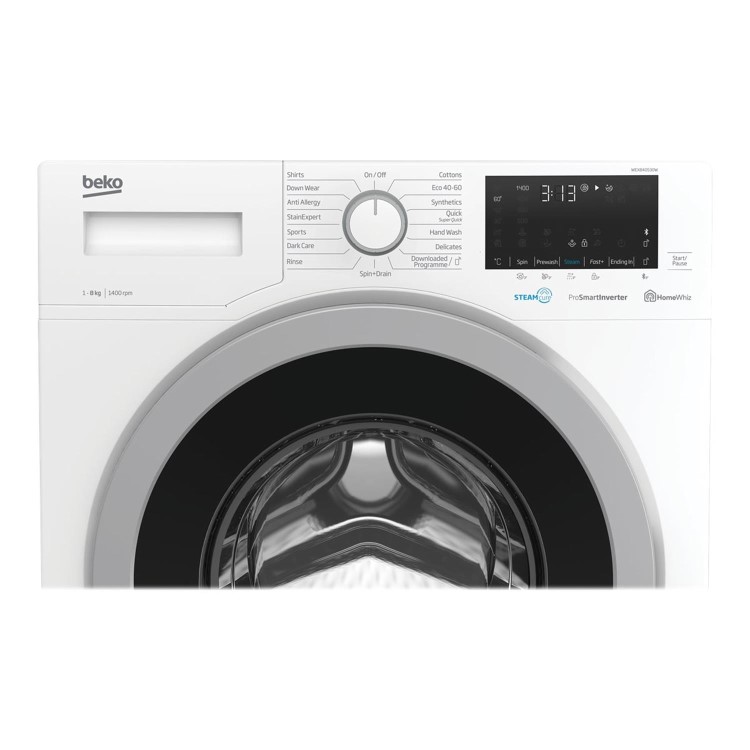 Refurbished Beko WEX840530W Smart Freestanding 8KG 1400 Spin Washing Machine White
