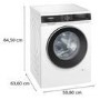 Refurbished Siemens iQ500 9kg 1600rpm Washing Machine White