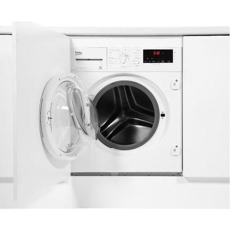 Refurbished Beko WIX845400 Integrated 8KG 1400 Spin Washing Machine