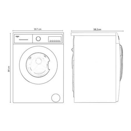 Refurbished Bush WMNB912EB Freestanding 9KG 1200 Spin Washing Machine