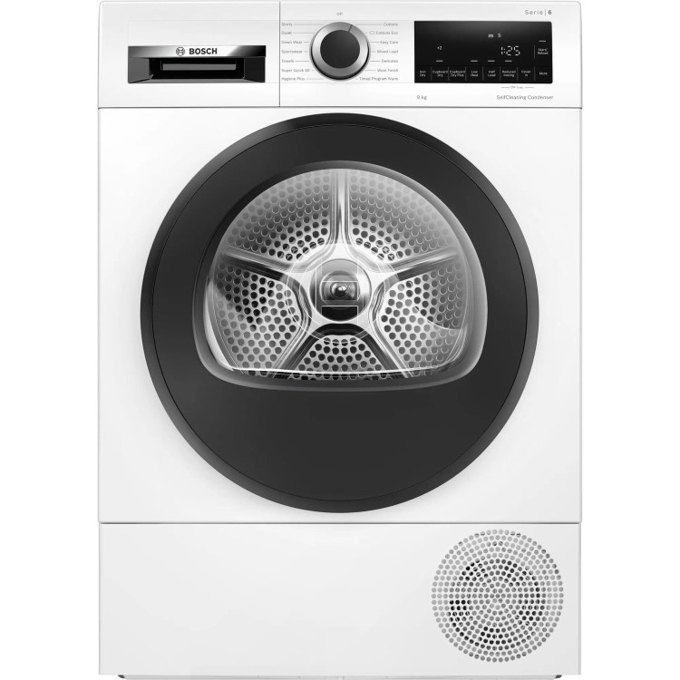 Bosch Series 6 9kg Heat Pump Tumble Dryer - White