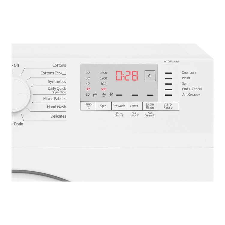 Refurbished Beko WTG641M3W Freestanding 6KG 1400 Spin Washing Machine White