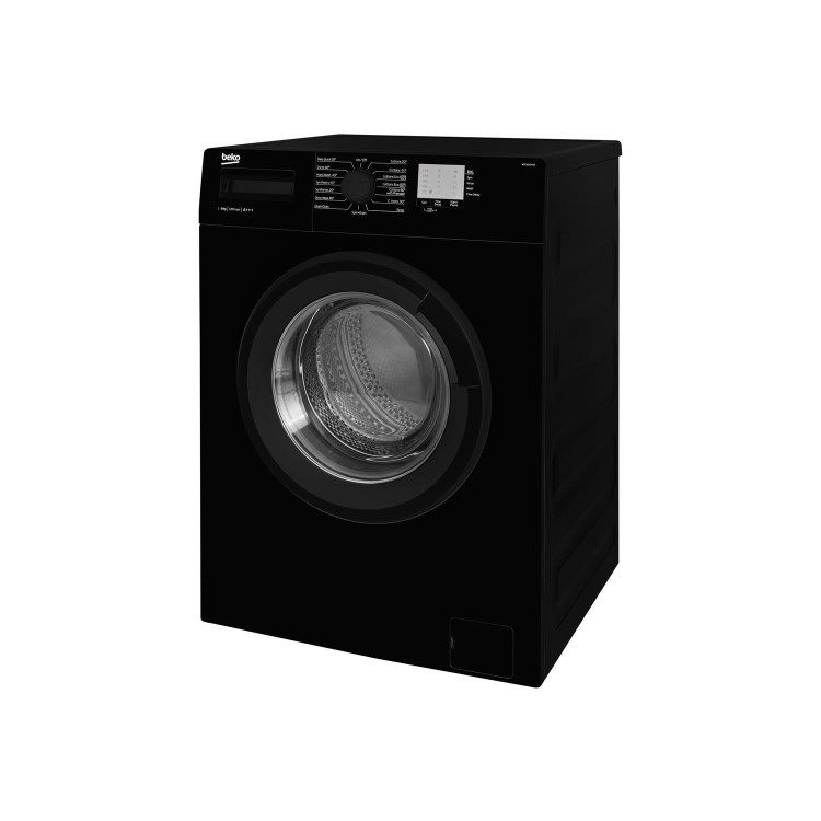 Refurbished Beko WTG820M1B Freestanding 8KG 1200 Spin Washing Machine Black