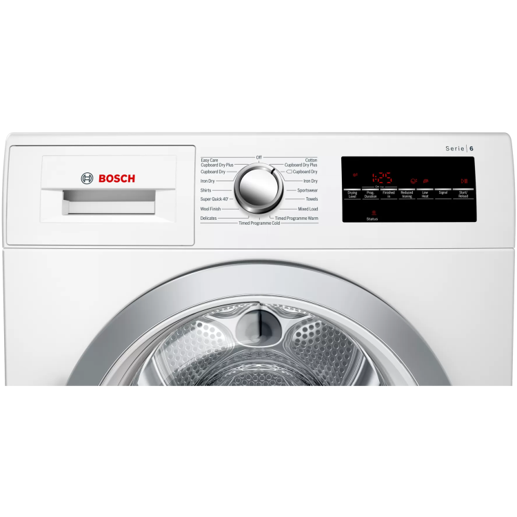 Refurbished Bosch Serie 6 WTR88T81GB Freestanding Heat Pump 8KG Tumble Dryer White