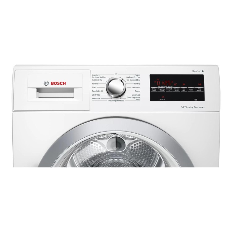 Refurbished Bosch WTW85493GB Serie 6 Freestanding 8KG Heat Pump Tumble Dryer