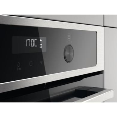 Refurbished Zanussi Series 60 ZOPNA7X1 60cm Pyrolytic AirFry Single Built In Electric Oven Stainless Steel